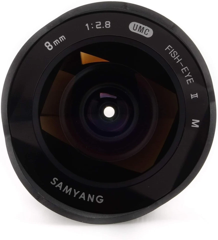 Lente Samyang 8 mm F2,8 UMC Fisheye II (negro) para montura Canon EF-M Foto 2 de 4