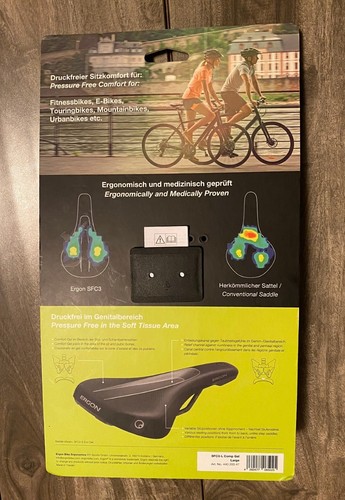 ERGON SMC3 PRO SMC3-M Medium Saddle Bike Seat City MTB Touring Black - Picture 10 of 12