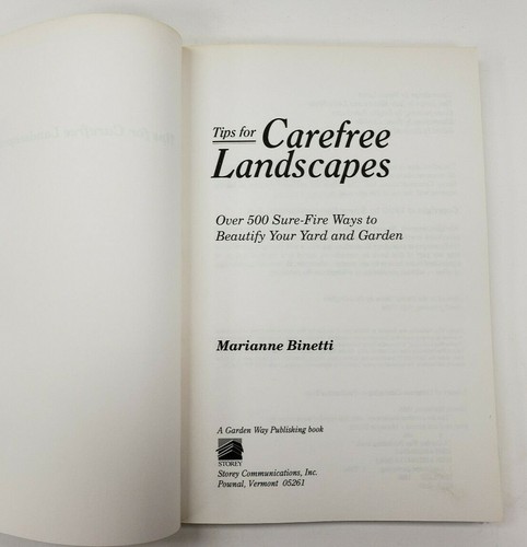Tips for the Carefree Landscapes M. Binetti © 1994 Vintage Gardening - Picture 3 of 5