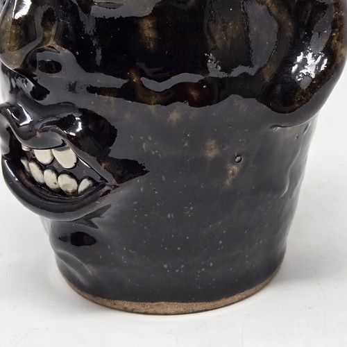 ELIZABETH RINGUS Indigenous Southern Primitive Folk Art Face Jug Pottery - Picture 15 of 15