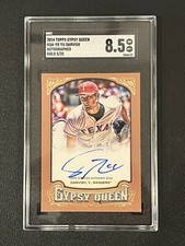 Yu Darvish 2014 Topps Gypsy Queen Auto Gold /25 SGC 8.5 Rangers GQA-YD