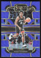 2023-24 9394D Panini Select BLUE PRIZM Ausar Thompson Rookie Detroit Pistons #95