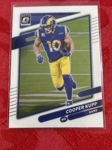 2021 Panini Donruss fútbol óptico #182 Cooper Kupp Los Angeles Rams tarjeta base - Imagen 6 de 7