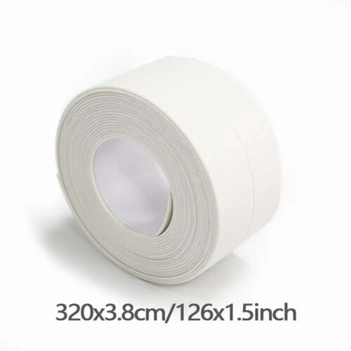 1/2 PVC Self Adhesive Caulk Sealing Strip Tape Kitchen Wall Sink Toilet Bathroom