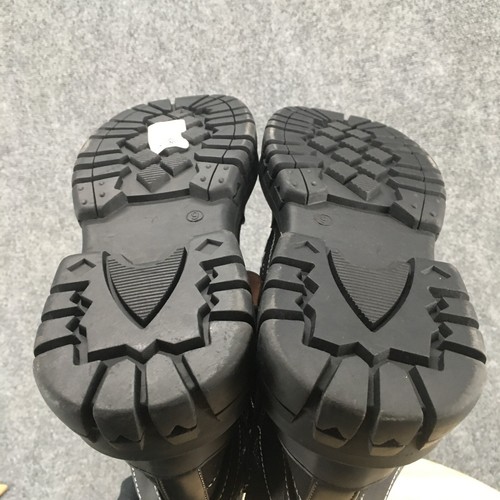 Asos Design Boots Womens 11 Hiker Ankle Booties Black Round Toe Side Zip NEW - Picture 8 of 15