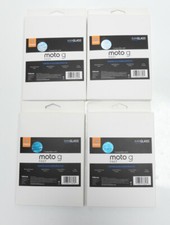 Lot of 4 Fellowes Motorola DuraGlass Moto G Fast Tempered Glass Screen Proctecto
