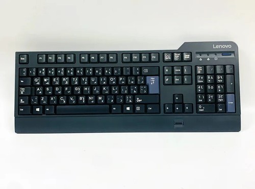 Arabic layout USB fingerprint identification wired keyboard for Lenovo kuf1256 - Picture 7 of 16