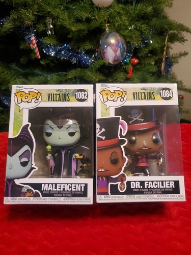 New Funko Pop Disney Villains #1082 Maleficent & #1084 Dr. Facilier