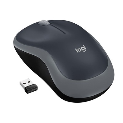 Logitech 910-002235 910-002238 M185 Mouse Wireless Swift Grey no unifying op ~E~