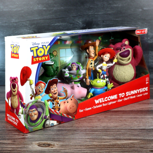Toy Story Welcome To Sunnyside 7-Action Figure Set Target Exclusive 2010 Sealed - Picture 1 of 20