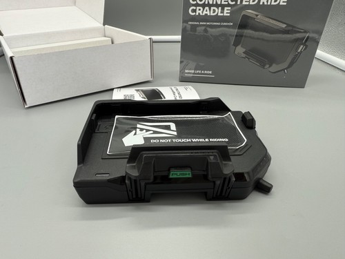 NEU Original BMW Motorrad Satz Connected Ride Cradle Smartphone Halter 5A84266 - Picture 10 of 17