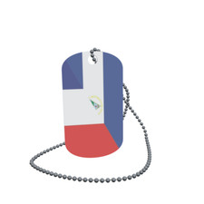 Dog Tag Flag Bunting Nicaragua France Dog Tag Aluminium 30 x 50mm