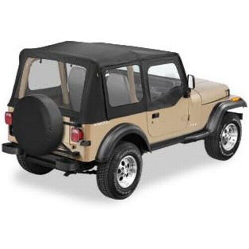 Jeep Wrangler Yj Ersatzverdeck Cappotta Black Sailcloth Bestop 88-95 - Foto 3 di 3