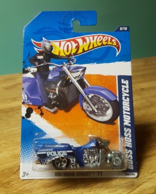 Hot Wheels Bad Bagger Chopper Purple & Boss Hoss Motorcycle