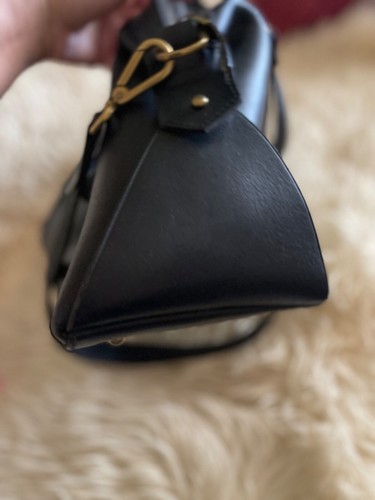madewell glasgow black satchel crossbody bag - Picture 9 of 12