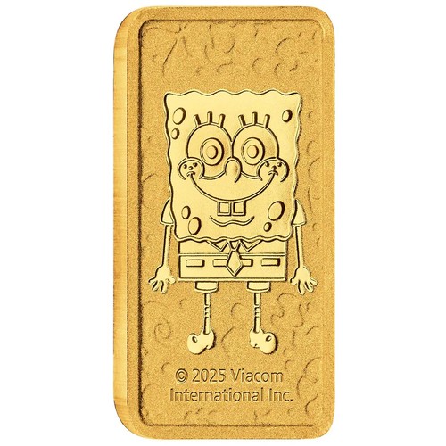 2025 SpongeBob SquarePants 1g Gold bar Au999.9 - Picture 3 of 6