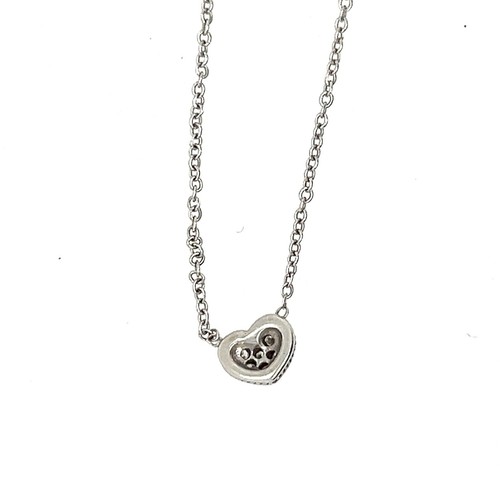18kt Penny Preville 1/5th CT Pave Diamond HEART Petite Necklace•Ladies Girls 16” - Picture 3 of 7