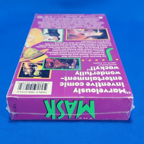 The Mask VHS 1995 RARE Factory Sealed OOP Watermarks Jim Carrey New Line Cinema - Picture 4 of 12