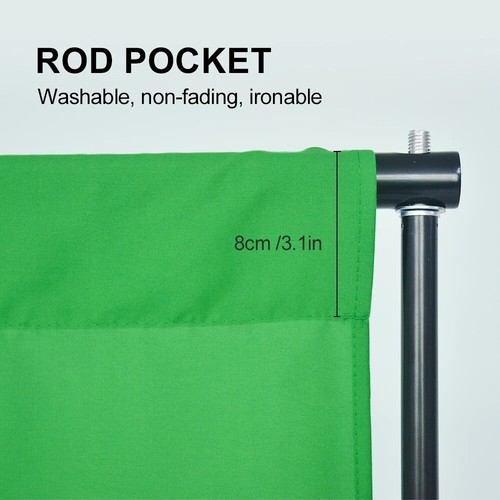 Green Screen Backdrop for Photography & Video – Studio Background Cloth - Picture 5 of 6