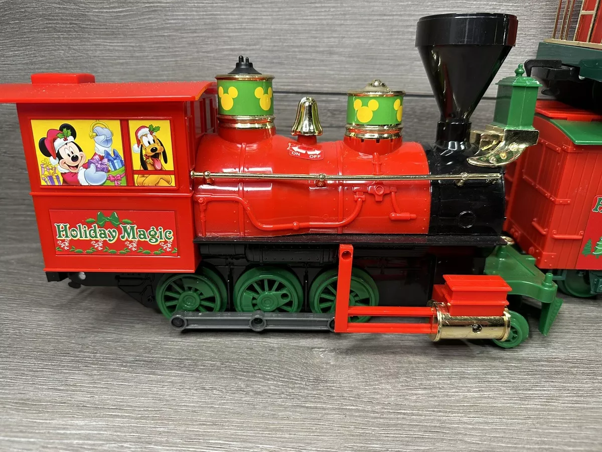 Disney Christmas Mickey Mouse Holiday Magic Train Track Set Battery Operated