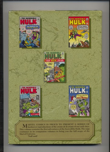 Marvel Masterworks Vol. 8: The Incredible Hulk - Marvel - N/A - Hardcover - Picture 2 of 2