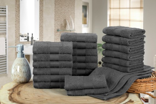 Ample Decor Wash Cloths Pack of 5/10/20/50/200 100% Cotton 12x12 Inches - Picture 9 of 69
