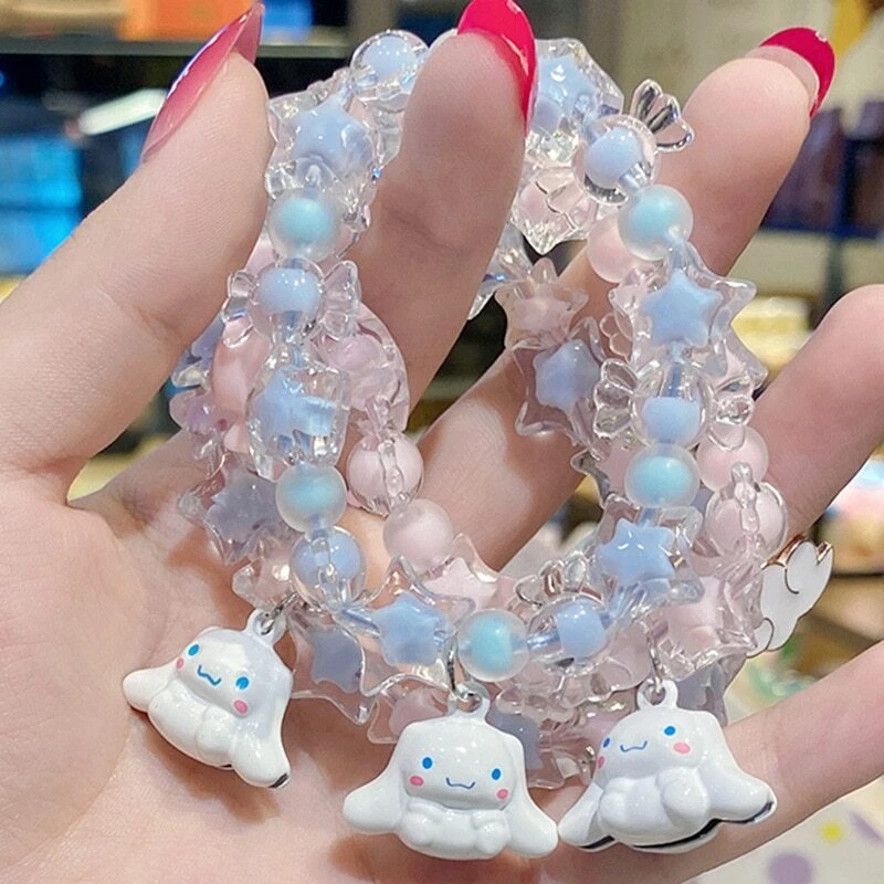 Sanrio Bracelets Kawaii Cartoon Charms Bracelet Cinnamoroll Women