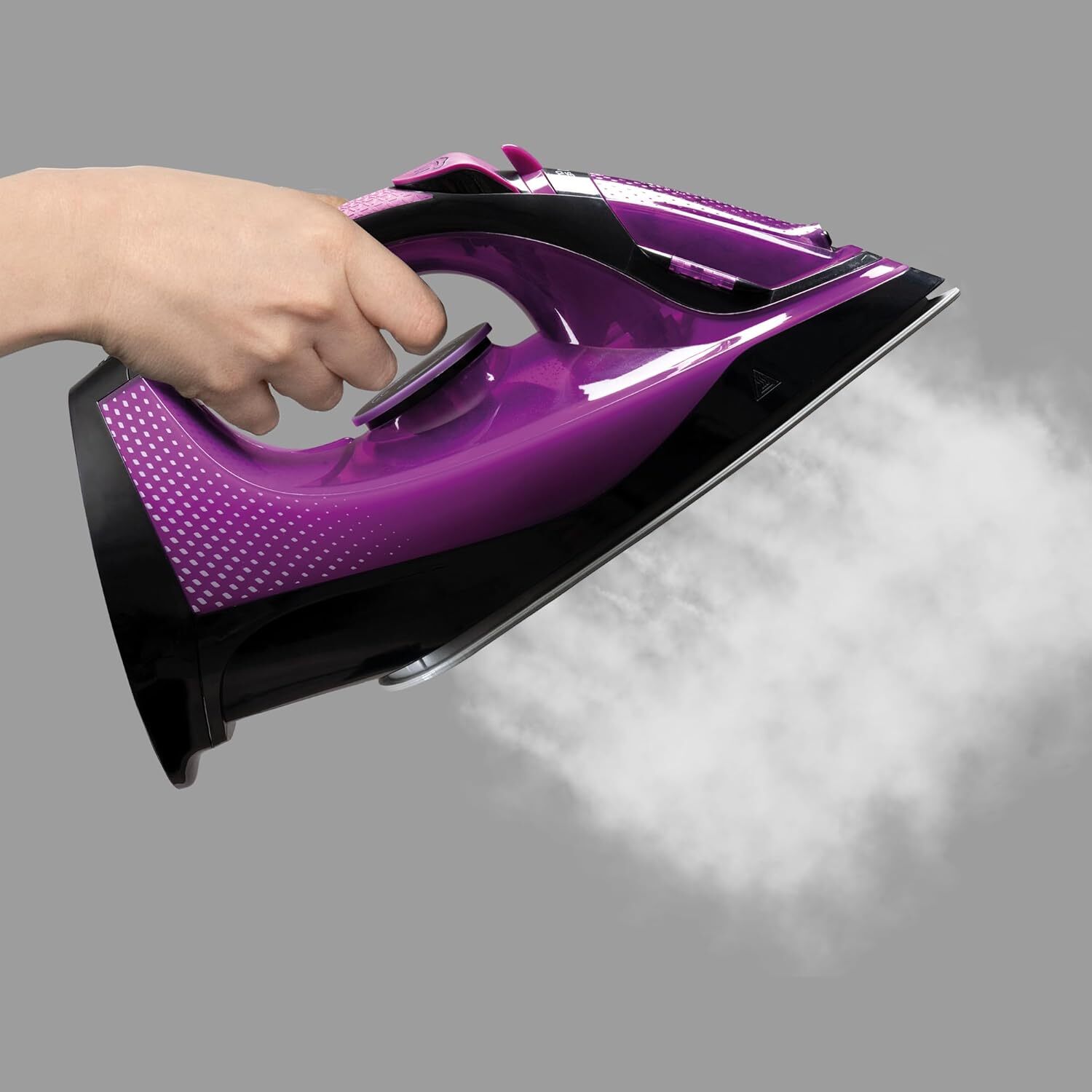 Daewoo Free Glide Steam Cordless Iron 2600W Temperature Dial Self Clean Purple