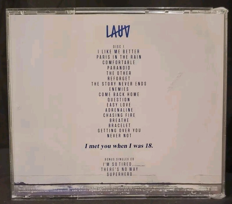 LAUV-I MET YOU WHEN I WAS 18, JAPAN, 2 CD - RARE LAUV-I MET YOU WHEN I WAS 18, JAPAN, 2 CD - RARE