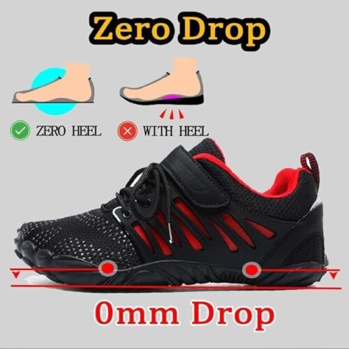 Barefoot Shoes Men Wide Toe Box Zero Drop Grounding Gym Workout Running Hike - Picture 3 of 31