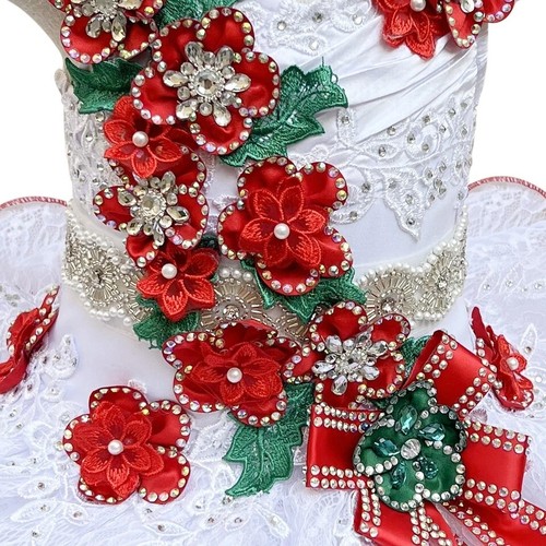 Jenniferwu Baby Girl Pageant Dress Handmade Beaded Dresses 6T - Picture 2 of 5