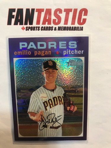 2020 Topps Heritage Chrome PURPLE Parallel YOU PICK - Picture 45 of 51