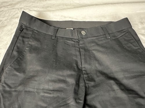 Fabletics mens Pants 31x30 black with Zip pocket Zipper High Side Chino Slim - Picture 18 of 20