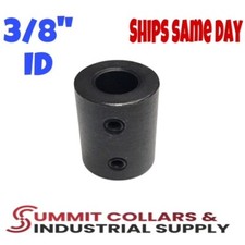 RC-037, 3/8" I.D. RIGID COUPLING SHAFT SET SCREW BLACK OXIDE FINISH (1 PC)