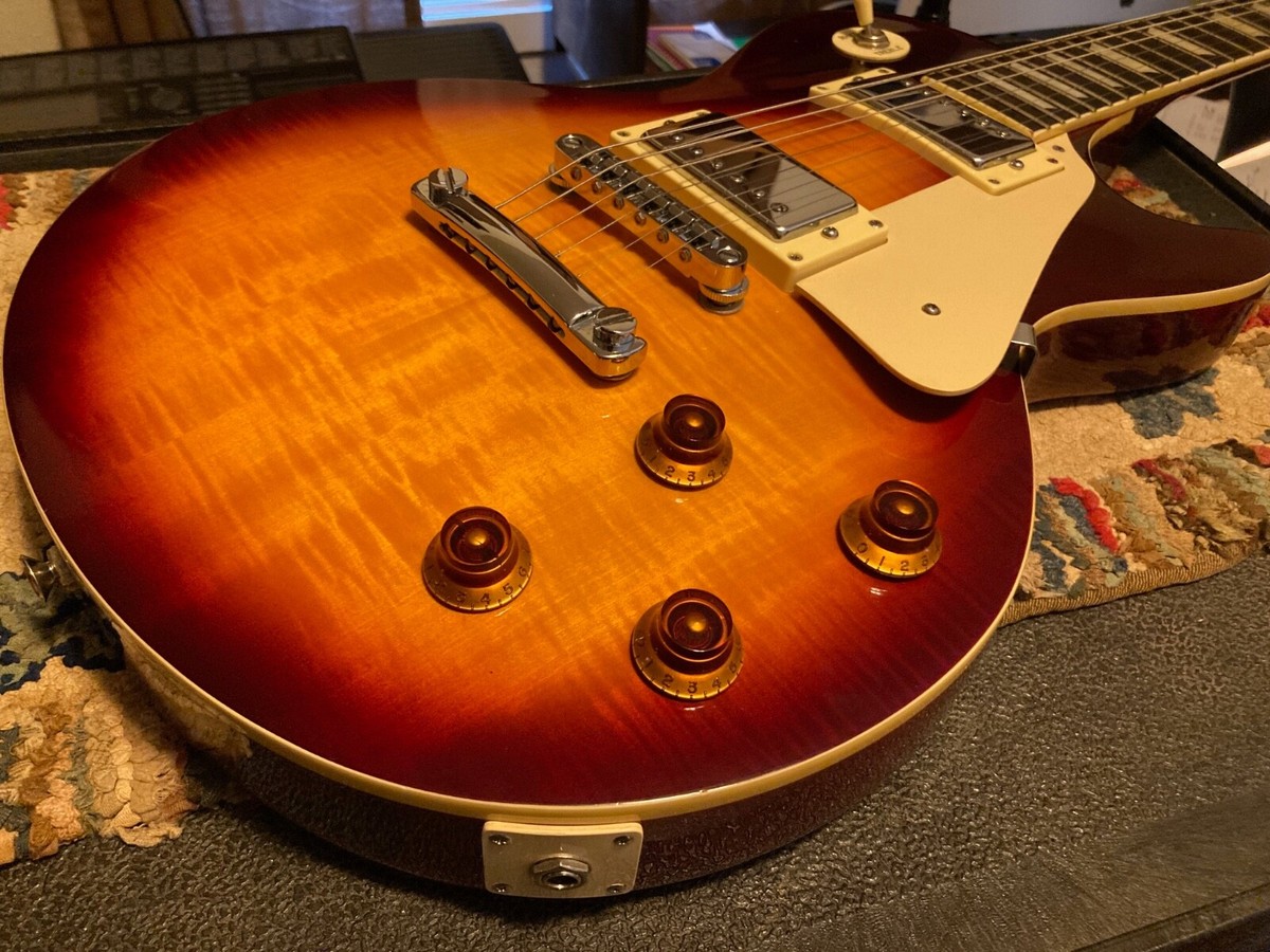 1989 Epiphone LP Les Paul Standard Open Book Headstock