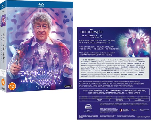DR WHO The Collection  9 JON PERTWEE 60-64 1972 DOCTOR Season 3 UK STD BLU-RAY - Picture 1 of 2
