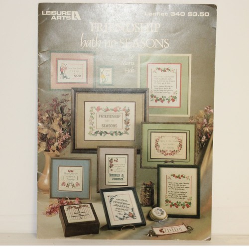 Lot Vintage Cross Stitch Patterns Books - Friendship, Sister & Brother - 第 3/9 張圖片