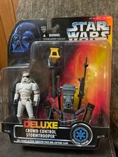 NEW Star Wars Power Of The Force Deluxe Crowd Control Stormtrooper 1996 Kenner