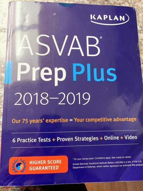 Kaplan Test Prep Asvab Prep Plus 2018 2019 6 Practice Tests Proven Strategies Online Video By Kaplan Test Prep 2017 Paperback - 