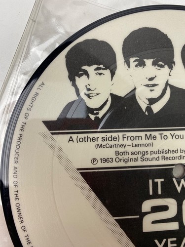The Beatles From Me To You /Thank you Girl 7 Inch Vinyl Picture Disc 45 RP5015 - Picture 7 of 10