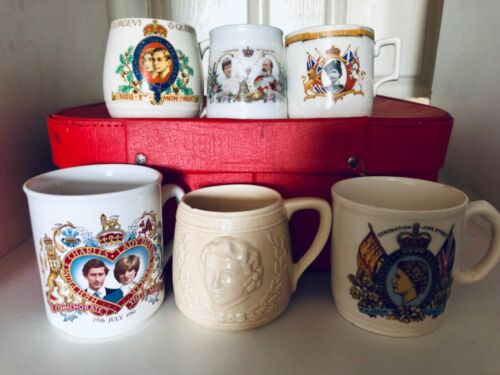Various Commemorative Crowned/Coronation/Wedding Royal Mugs 1902 - 1981 - Picture 24 of 57