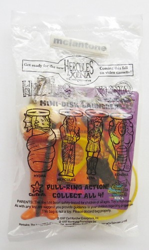 Mini lanzador de discos animado Carl's Jr. 1997 HÉRCULES & XENA TU ELECCIÓN DE JUGUETE - Imagen 12 de 16