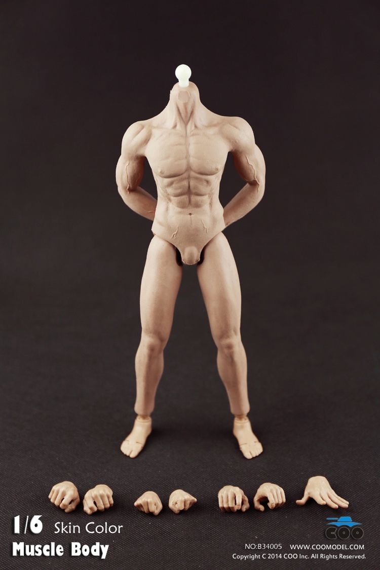 COO Model Soft Rubber Full Muscular Body Skin color for 12 GI Joe Figure COO Model Soft Rubber Full Muscular Body Skin color for 12 GI Joe Figure