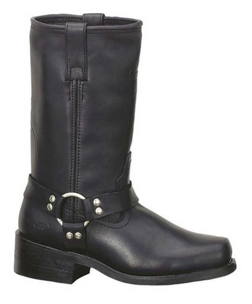 AdTec Arnés Bota de moto 13 para Hombre de Cuero Negro Estilo Motero 1442 AdTec Arnés Bota de moto 13 para Hombre de Cuero Negro Estilo Motero 1442