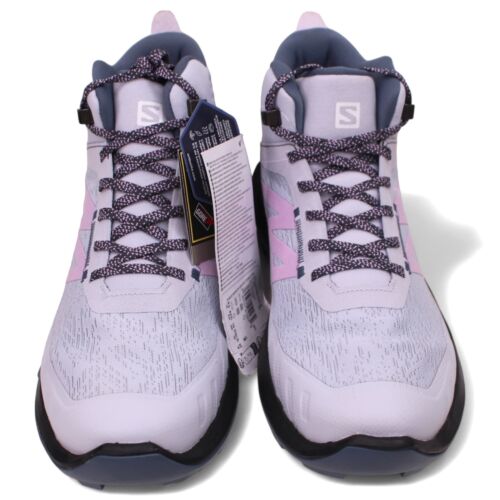 Salomon Outpulse Mid GORE-TEX Hiking Boots Women's Size 10 Arctic Ice/India Ink - Picture 6 of 13