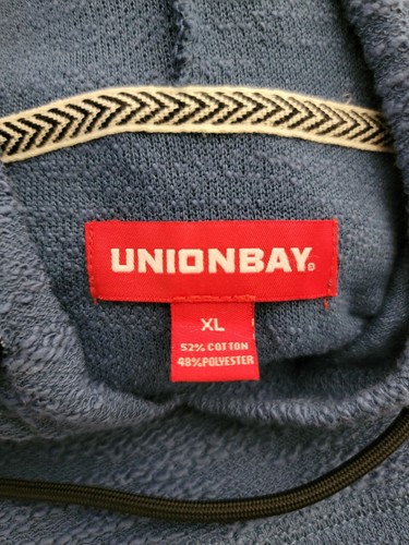 UNIONBAY Men's Pismo Popover Hoodie Nocturne Navy Pullover Shirt Size XL - Picture 10 of 10