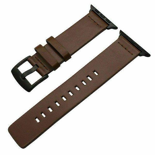Genuine Leather Watch Band Strap For Apple iWatch Series 9 8 7 6 5 4 3 SE/Ultra - Picture 12 of 13