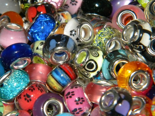 NEW 1000/Pc COLORFUL random Mixed 14mm RESIN European Beads lot FREE Shipping - Picture 11 of 11