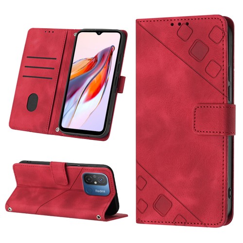 Hülle für Xiaomi Redmi 12C Schutz Leder Flip Handy Cover Gemustert - Bild 5 von 7