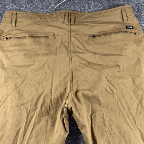 Mountain Hardwear AP Pantaloni Uomo 42x32 Pantaloni da Escursionismo UPF 50 Corozo Nut OM6344 - Foto 7 di 9